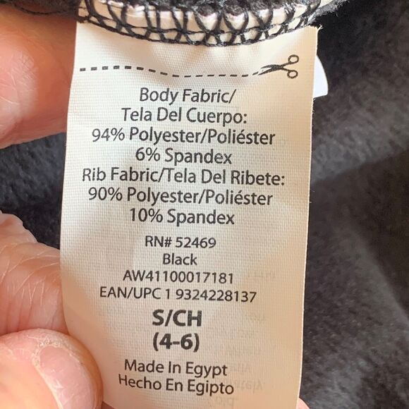 Athletic Works Soft Velvet Velour Top Women S Cowl Neck Black Pullover Slit Hem - Picture 11 of 11